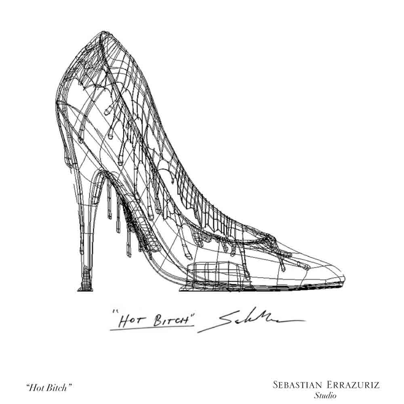 Illustration for article titled 9 Sexy 3D-Printed Heels That Objectify 9 Real Women (NSFW)